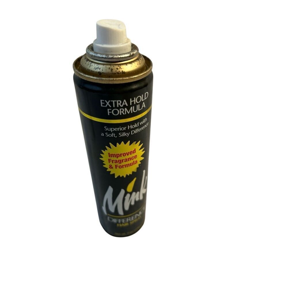 COPY - Mink Extra Hold Formula hairspray vintage 7oz bottle (5oz?) 2002
